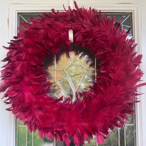 NWT Red Feather GlucksteinHome Wreath